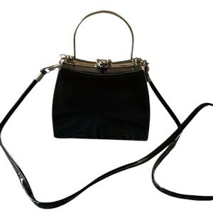 Vintage Bibenchi Black Chunky‎ Pillbox Purse